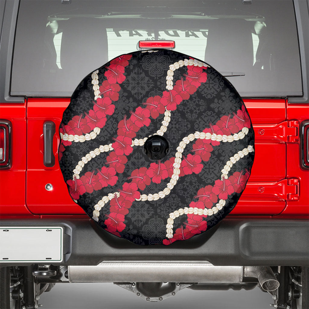 Aloha Ula'ula Hibiscus Pikake Lei Spare Tire Cover Hawaiian Quilt Pattern