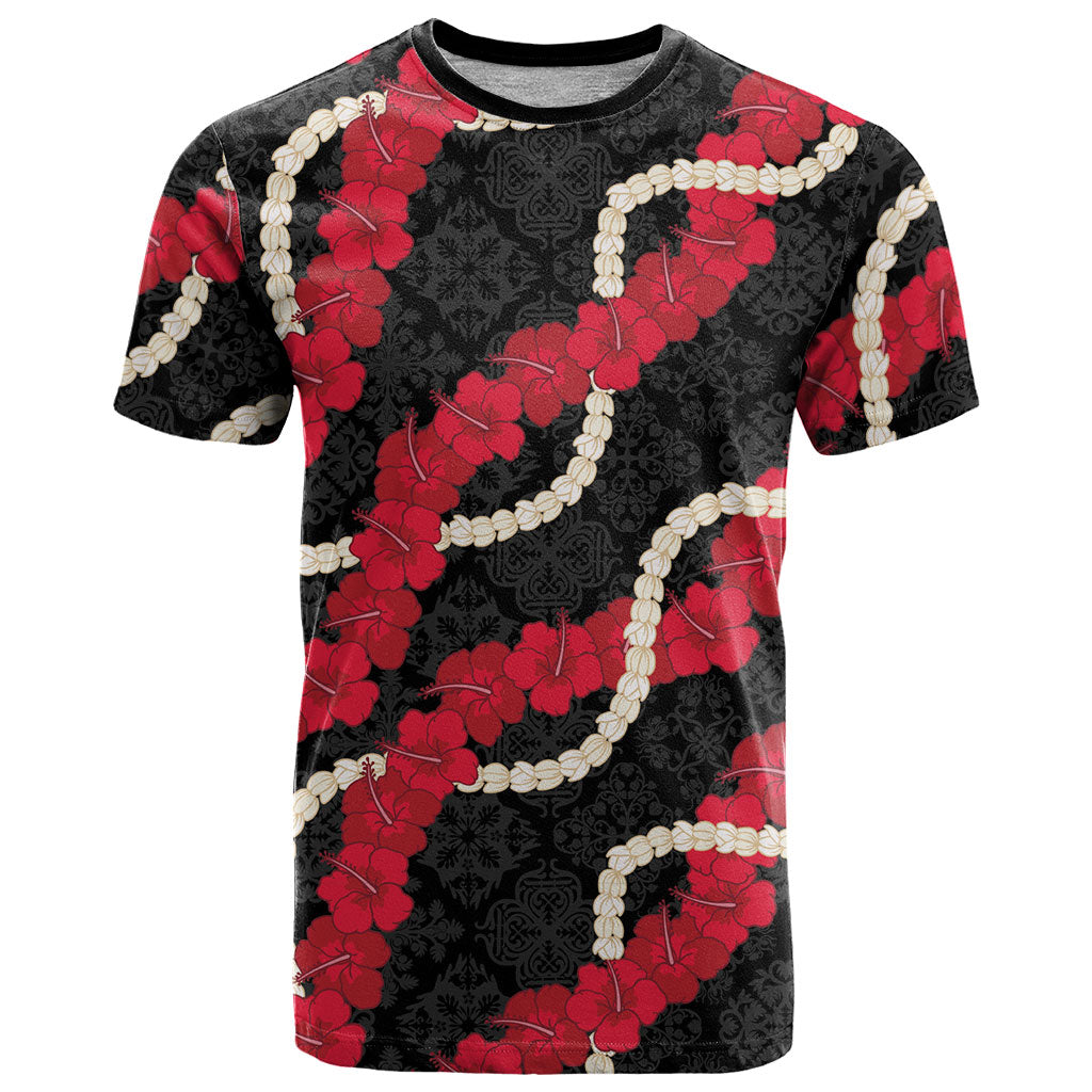Aloha Ula'ula Hibiscus Pikake Lei T Shirt Hawaiian Quilt Pattern