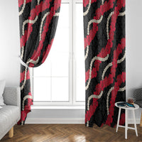 Aloha Ula'ula Hibiscus Pikake Lei Window Curtain Hawaiian Quilt Pattern