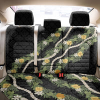 Puakenikeni Anthurium Pikake Lei Back Car Seat Cover Hawaiian Quilt Pattern LT9 - Polynesian Pride