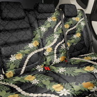 Puakenikeni Anthurium Pikake Lei Back Car Seat Cover Hawaiian Quilt Pattern LT9 - Polynesian Pride