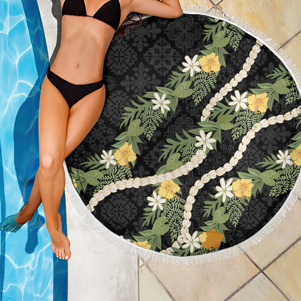 Puakenikeni Anthurium Pikake Lei Beach Blanket Hawaiian Quilt Pattern LT9 - Polynesian Pride