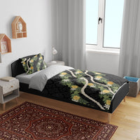 Puakenikeni Anthurium Pikake Lei Bedding Set Hawaiian Quilt Pattern LT9 - Polynesian Pride