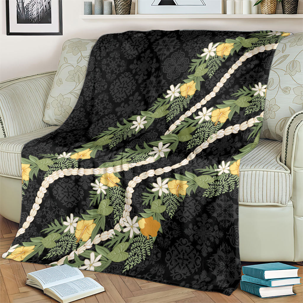 Puakenikeni Anthurium Pikake Lei Blanket Hawaiian Quilt Pattern LT9 - Polynesian Pride
