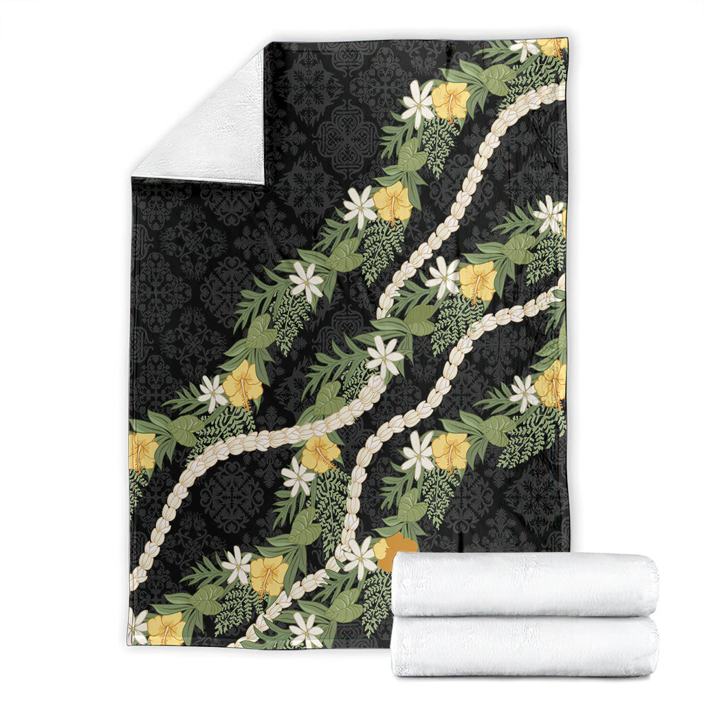 Puakenikeni Anthurium Pikake Lei Blanket Hawaiian Quilt Pattern LT9 - Polynesian Pride