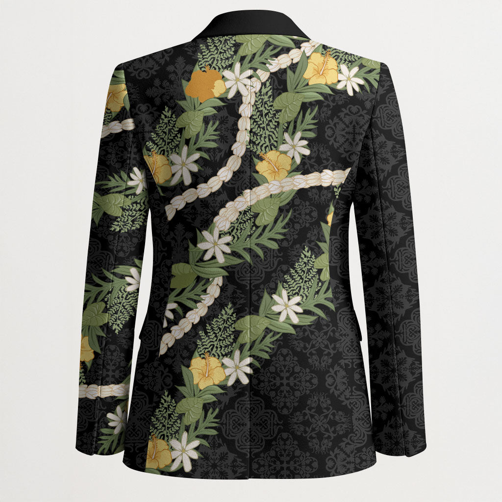 Puakenikeni Anthurium Pikake Lei Blazer Hawaiian Quilt Pattern LT9 - Polynesian Pride