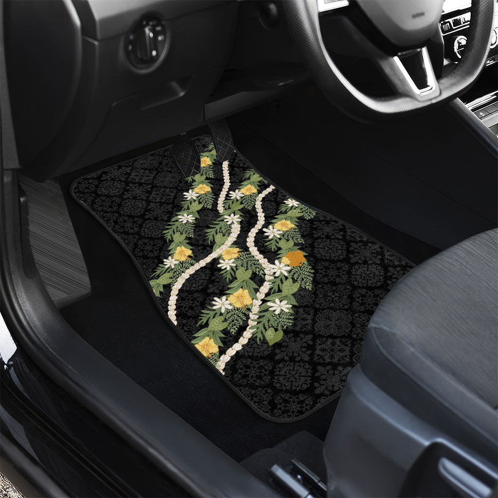 Puakenikeni Anthurium Pikake Lei Car Mats Hawaiian Quilt Pattern
