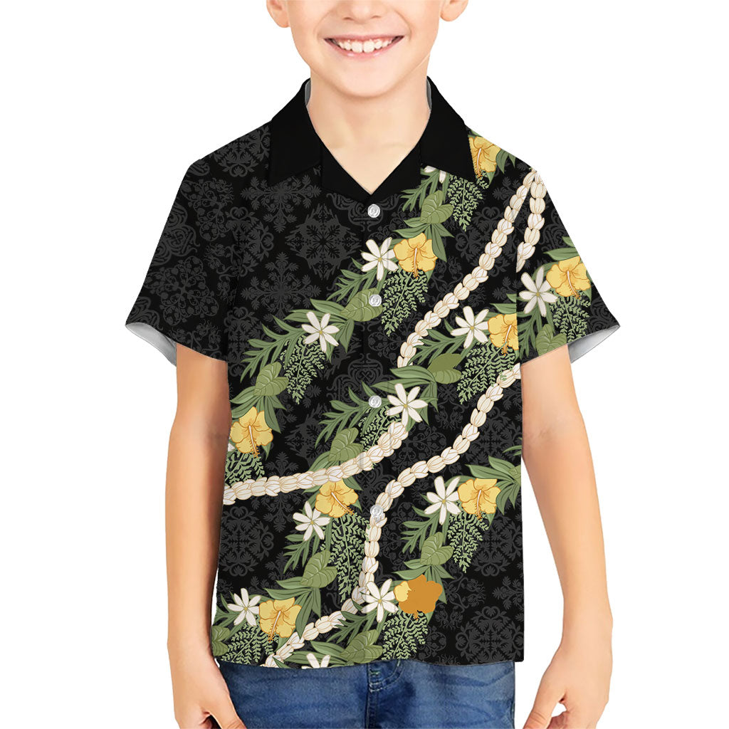 Puakenikeni Anthurium Pikake Lei Kid Hawaiian Shirt Hawaiian Quilt Pattern