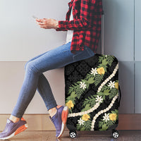 Puakenikeni Anthurium Pikake Lei Luggage Cover Hawaiian Quilt Pattern LT9 - Polynesian Pride