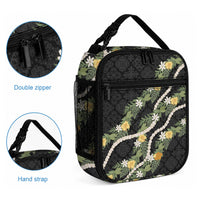 Puakenikeni Anthurium Pikake Lei Lunch Bag Hawaiian Quilt Pattern LT9 - Polynesian Pride