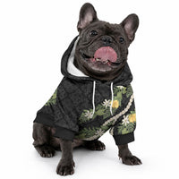 Puakenikeni Anthurium Pikake Lei Pet Hoodie Hawaiian Quilt Pattern LT9 - Polynesian Pride