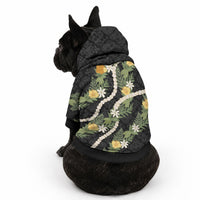 Puakenikeni Anthurium Pikake Lei Pet Hoodie Hawaiian Quilt Pattern LT9 - Polynesian Pride