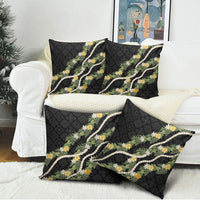 Puakenikeni Anthurium Pikake Lei Pillow Cover Hawaiian Quilt Pattern