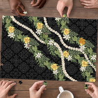 Puakenikeni Anthurium Pikake Lei Puzzle Hawaiian Quilt Pattern LT9 - Polynesian Pride