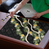 Puakenikeni Anthurium Pikake Lei Puzzle Hawaiian Quilt Pattern LT9 - Polynesian Pride