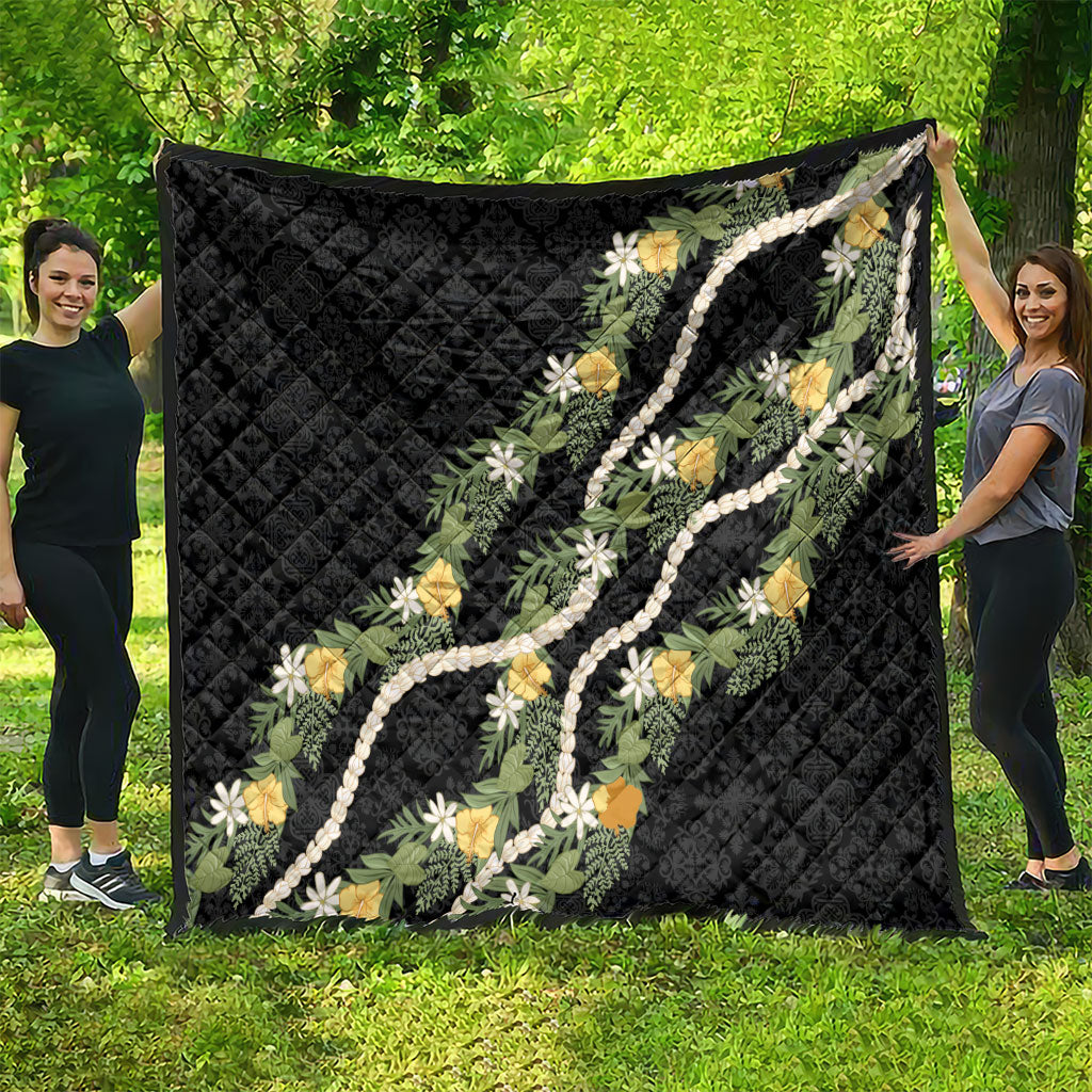 Puakenikeni Anthurium Pikake Lei Quilt Hawaiian Quilt Pattern LT9 - Polynesian Pride