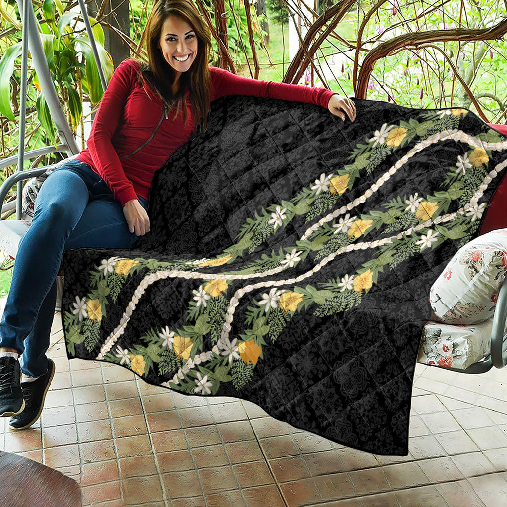 Puakenikeni Anthurium Pikake Lei Quilt Hawaiian Quilt Pattern LT9 - Polynesian Pride