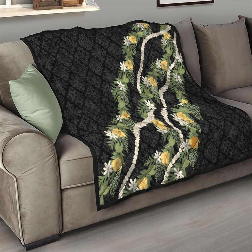 Puakenikeni Anthurium Pikake Lei Quilt Hawaiian Quilt Pattern LT9 - Polynesian Pride