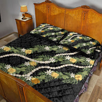 Puakenikeni Anthurium Pikake Lei Quilt Bed Set Hawaiian Quilt Pattern