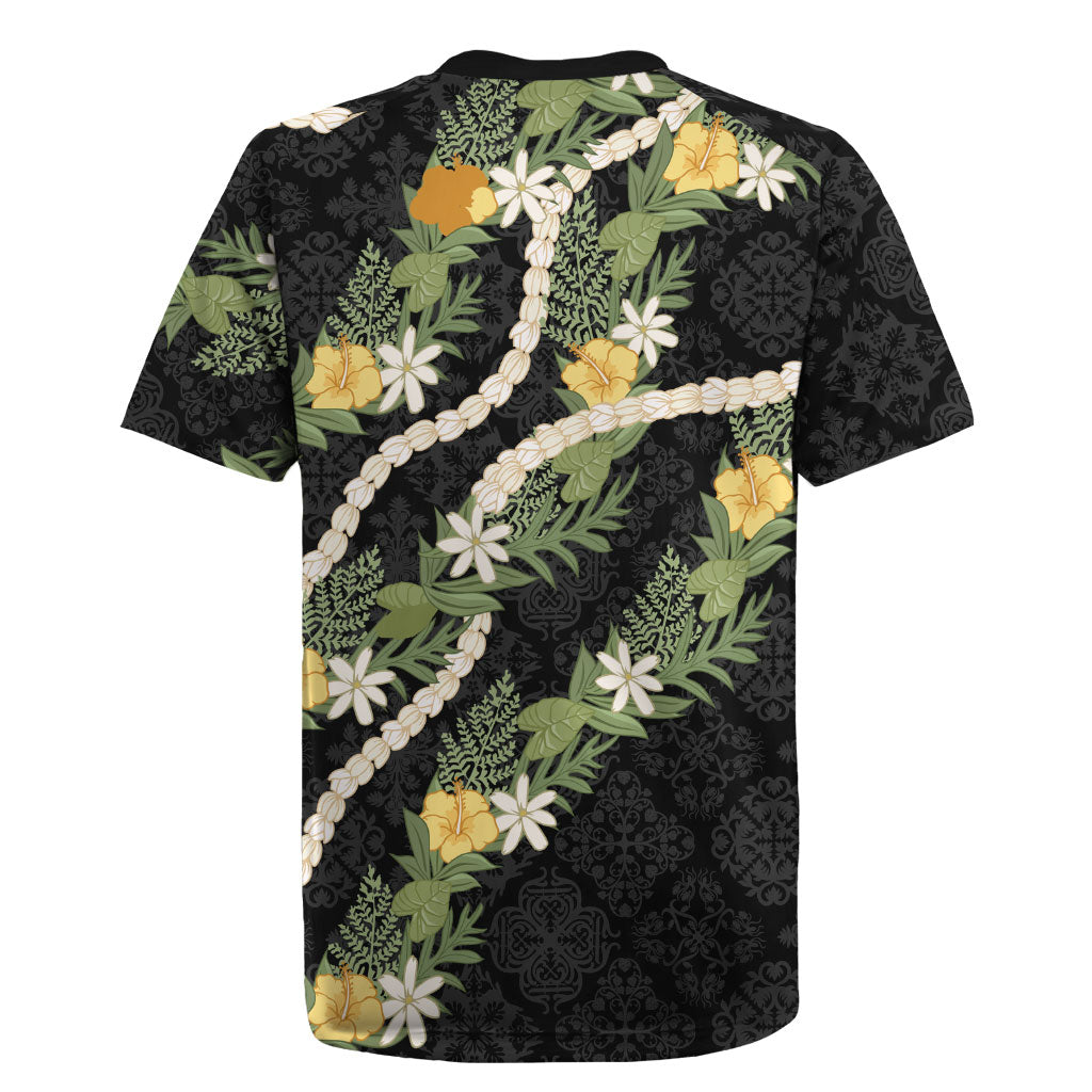 Puakenikeni Anthurium Pikake Lei Rugby Jersey Hawaiian Quilt Pattern