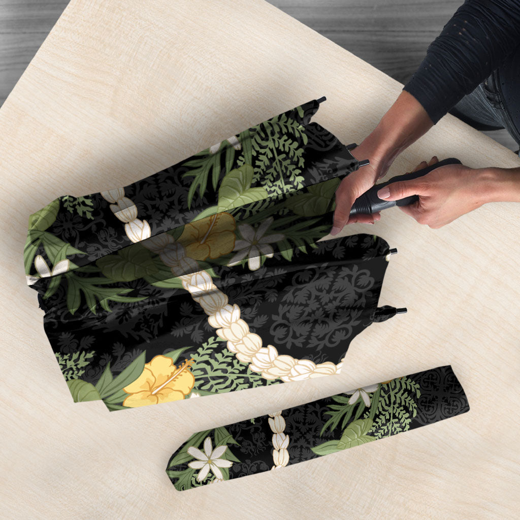 Puakenikeni Anthurium Pikake Lei Umbrella Hawaiian Quilt Pattern LT9 - Polynesian Pride