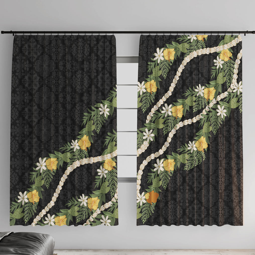 Puakenikeni Anthurium Pikake Lei Window Curtain Hawaiian Quilt Pattern