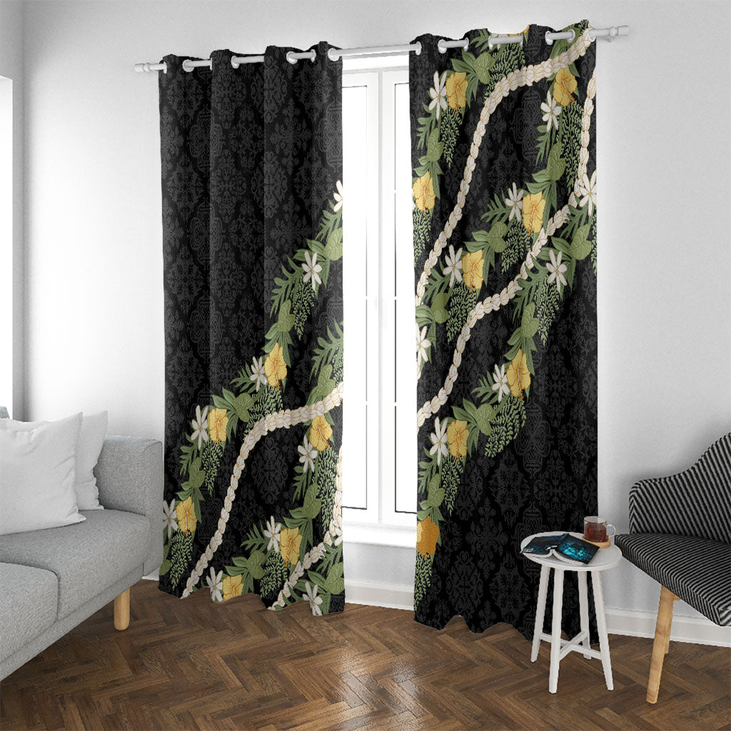 Puakenikeni Anthurium Pikake Lei Window Curtain Hawaiian Quilt Pattern