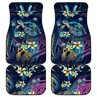 Plumeria Turtles Traditional Tribal Car Mats