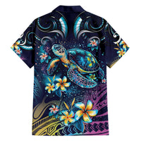 Plumeria Turtles Traditional Tribal Family Matching Puletasi and Hawaiian Shirt LT9 - Polynesian Pride