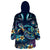 Plumeria Turtles Traditional Tribal Wearable Blanket Hoodie