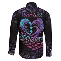 Personalised Your Life Matters Family Matching Tank Maxi Dress and Hawaiian Shirt Suicide Prevention Awareness Semicolon Heart