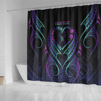 Personalised Your Story Isn't Over Shower Curtain Suicide Prevention Awareness Semicolon Heart