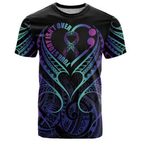 Personalised Your Story Isn't Over T Shirt Suicide Prevention Awareness Semicolon Heart
