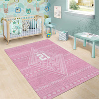 Custom New Zealand Basketball Indigenous Area Rug - Polynesian Pride