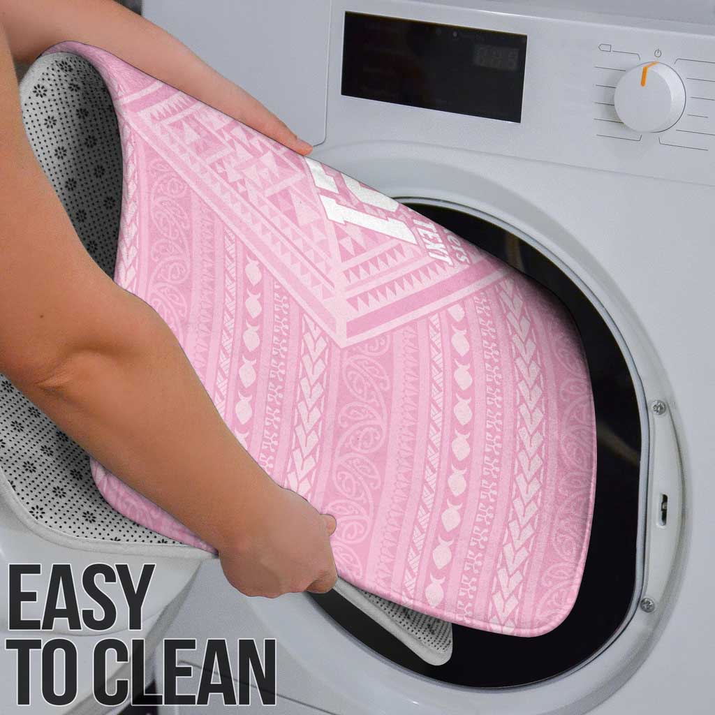 Custom New Zealand Basketball Indigenous Bathroom Set - Polynesian Pride