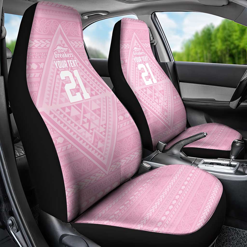 Custom New Zealand Basketball Indigenous Car Seat Cover - Polynesian Pride