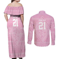 Custom New Zealand Basketball Indigenous Couples Matching Off Shoulder Maxi Dress and Long Sleeve Button Shirt - Polynesian Pride