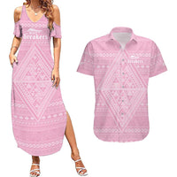 Custom New Zealand Basketball Indigenous Couples Matching Summer Maxi Dress and Hawaiian Shirt - Polynesian Pride