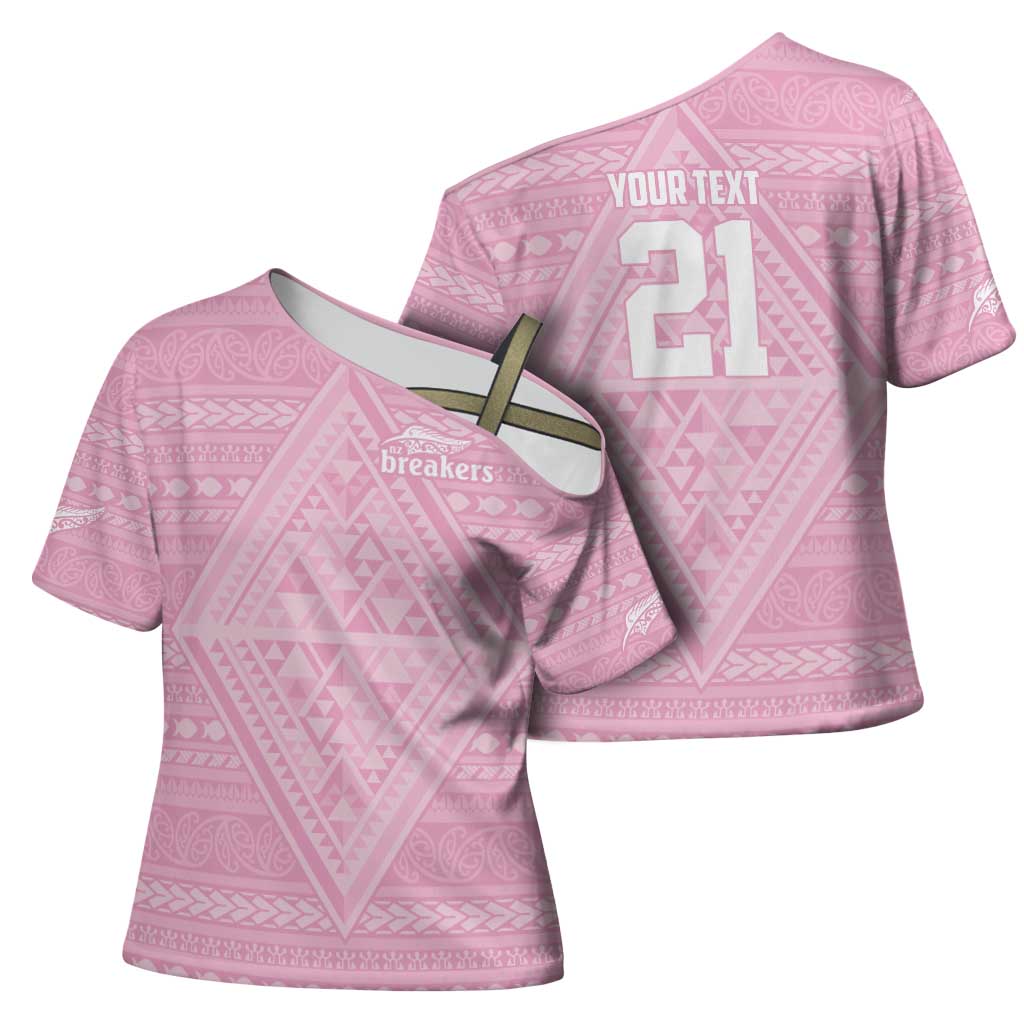 Custom New Zealand Basketball Indigenous Cross Shoulder Shirt - Polynesian Pride