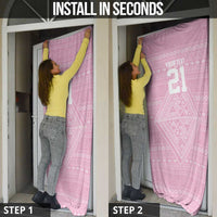 Custom New Zealand Basketball Indigenous Door Cover - Polynesian Pride