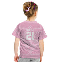 Custom New Zealand Basketball Indigenous Kid T Shirt - Polynesian Pride