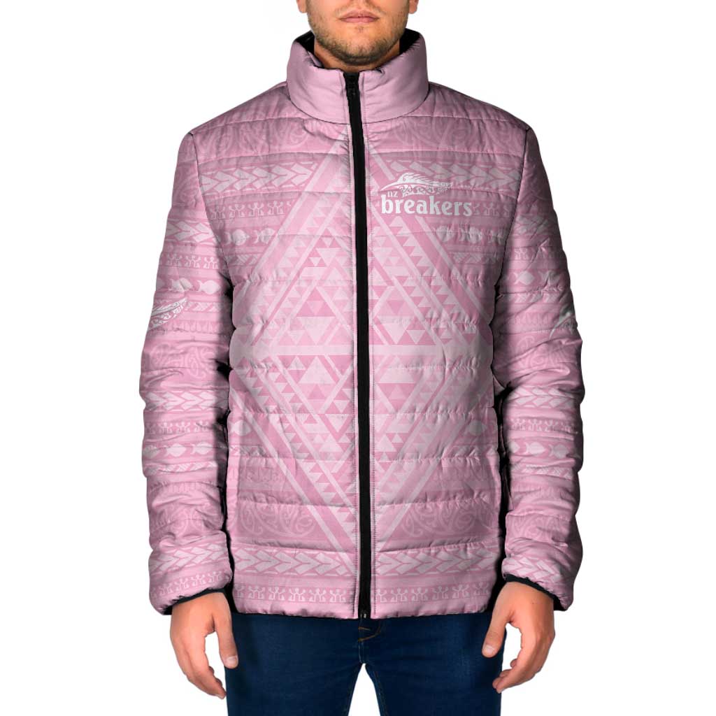 Custom New Zealand Basketball Indigenous Padded Jacket - Polynesian Pride
