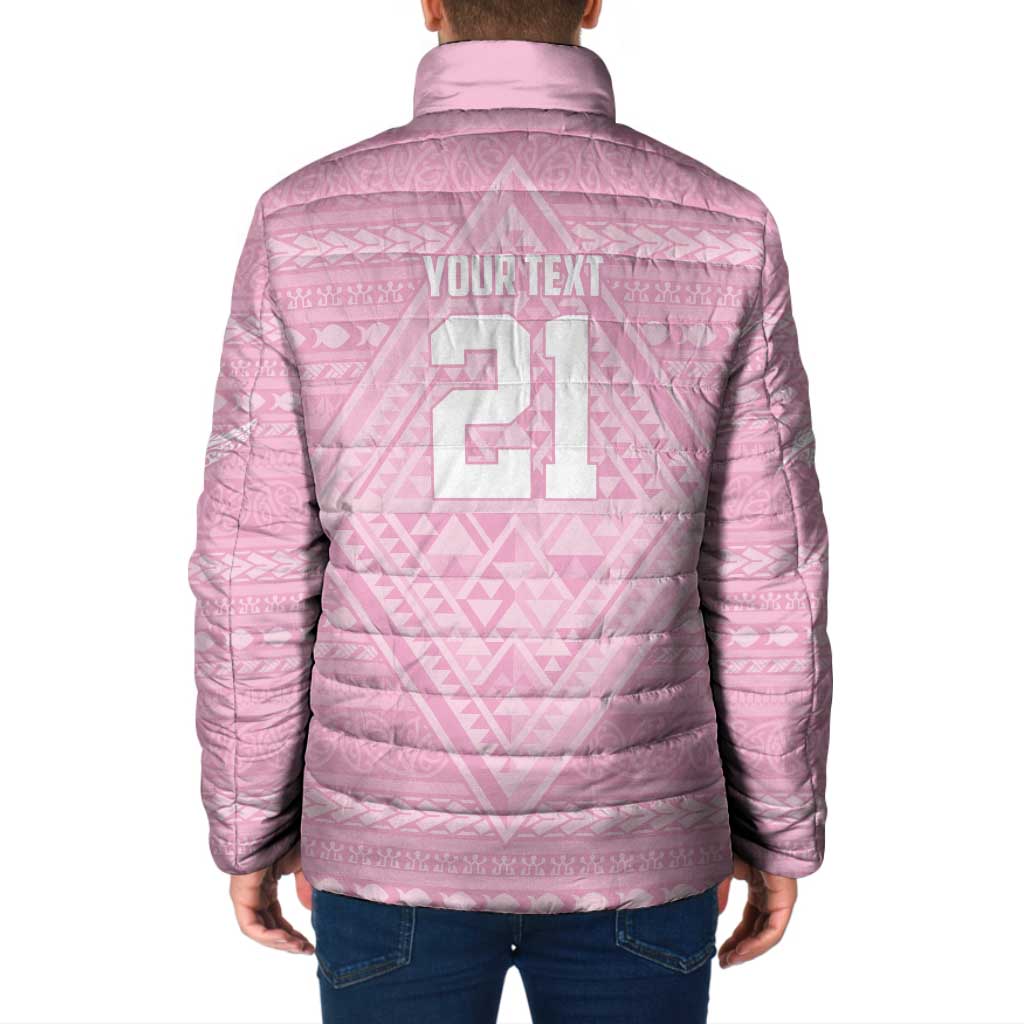 Custom New Zealand Basketball Indigenous Padded Jacket - Polynesian Pride