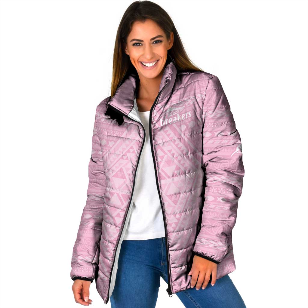 Custom New Zealand Basketball Indigenous Padded Jacket - Polynesian Pride