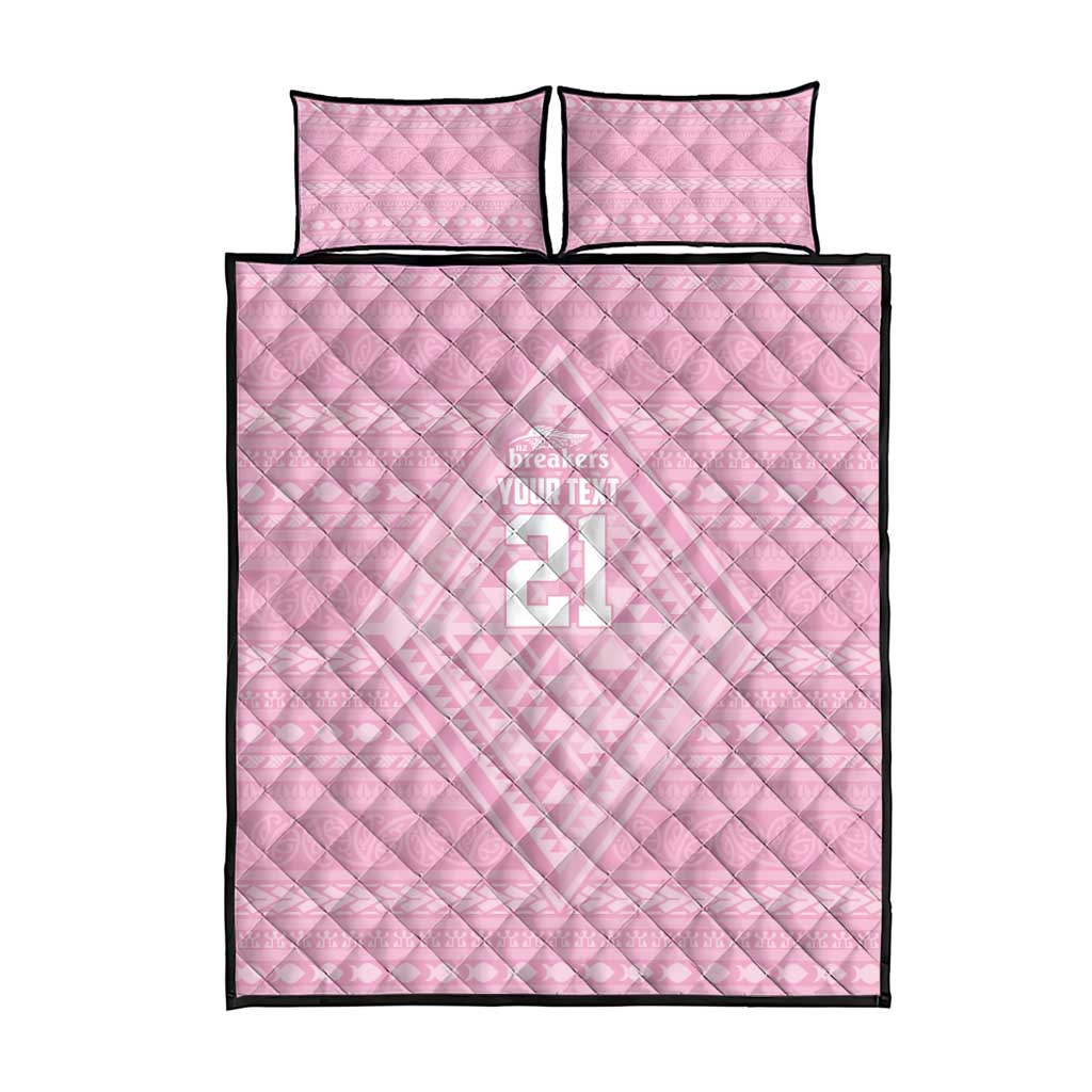 Custom New Zealand Basketball Indigenous Quilt Bed Set - Polynesian Pride