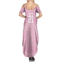 Custom New Zealand Basketball Indigenous Summer Maxi Dress - Polynesian Pride
