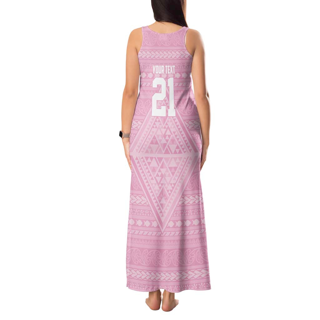 Custom New Zealand Basketball Indigenous Tank Maxi Dress - Polynesian Pride