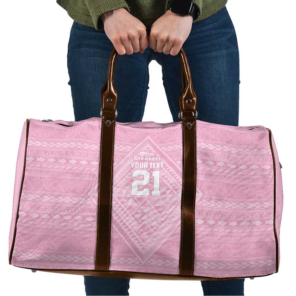 Custom New Zealand Basketball Indigenous Travel Bag - Polynesian Pride