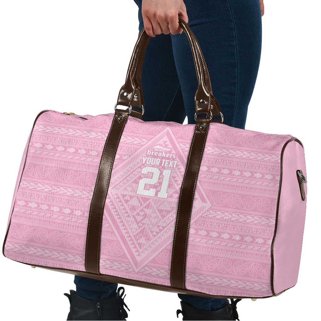 Custom New Zealand Basketball Indigenous Travel Bag - Polynesian Pride