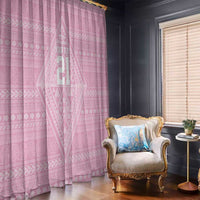 Custom New Zealand Basketball Indigenous Window Curtain - Polynesian Pride